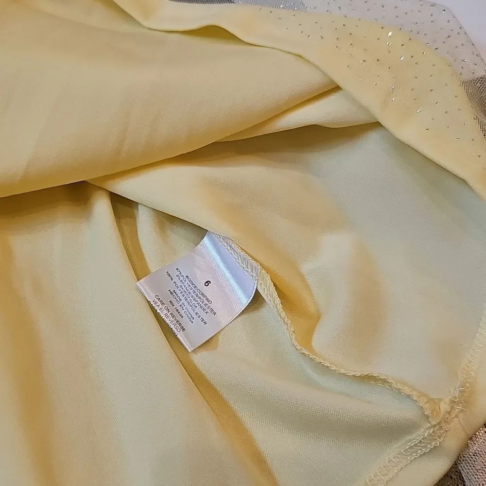 Yellow Drss Size 6 Nannete kids